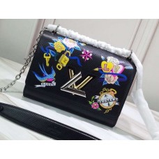 Louis Vuitton Tattoo Epi Leather Twist MM Bag M52897 Noir 2019 Louis Vuitton Tattoo Epi Leather Twist MM Bag M52897 Noir 2019