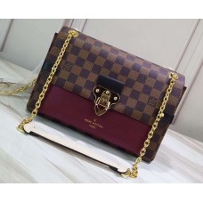 Louis Vuitton Damier Ebene Canvas Vavin PM Chain Bag N40109 Bordeaux 2019 Louis Vuitton Damier Ebene Canvas Vavin PM Chain Bag N40109 Bordeaux 2019
