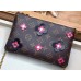 Louis Vuitton Monogram Canvas Blooming Flowers Pochette Double Zip Bag M63905 Black 2019