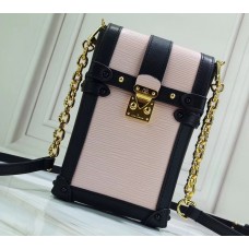 Louis Vuitton Epi Leather Pochette Trunk Verticale Bag M67872 Rose Ballerine 2019 Louis Vuitton Epi Leather Pochette Trunk Verticale Bag M67872 Rose Ballerine 2019