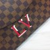 Louis Vuitton Damier Ebene Canvas 3D LV Beaubourg MM Bag N40176 Scarlet 2019