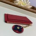 Louis Vuitton Flower Monogram Empreinte Zipped Card Holder M68338 Red 2019