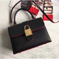 Louis Vuitton One Handle Flap Messenger Bag in Epi Leather M43129 Black 2018 Louis Vuitton One Handle Flap Messenger Bag in Epi Leather M43129 Black 2018