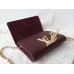 LOUIS VUITTON CHAIN LOUISE CLUTCH BAG purple LOUIS VUITTON CHAIN LOUISE CLUTCH BAG purple