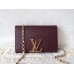 LOUIS VUITTON CHAIN LOUISE CLUTCH BAG purple LOUIS VUITTON CHAIN LOUISE CLUTCH BAG purple
