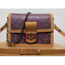 Louis Vuitton Monogram LV Pop Print Dauphine MM Bag M55452 Pink 2019 Louis Vuitton Monogram LV Pop Print Dauphine MM Bag M55452 Pink 2019