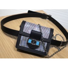 Louis Vuitton Monogram LV Pop Print Dauphine BB Bumbag M68619 Blue 2019 Louis Vuitton Monogram LV Pop Print Dauphine BB Bumbag M68619 Blue 2019