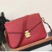 Louis Vuitton Pochette Metis Monogram Empreinte Leather Bag M41488 Red Louis Vuitton Pochette Metis Monogram Empreinte Leather Bag M41488 Red