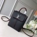 Louis Vuitton Lockme Backpack Mini M54573 BLACK WITH RED PIPING Louis Vuitton Lockme Backpack Mini M54573 BLACK WITH RED PIPING