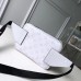 louis vuitton Outdoor Bumbag white in taiga leather M30247