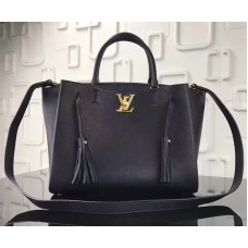 Louis Vuitton Calfskin Leather Lockmeto Epsom M54569 Noir 2017 Louis Vuitton Calfskin Leather Lockmeto Epsom M54569 Noir 2017