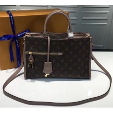 Louis Vuitton Monogram Coated Canvas Popincourt PM M43463 Taupe Glace 2017 Louis Vuitton Monogram Coated Canvas Popincourt PM M43463 Taupe Glace 2017