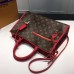 Louis Vuitton Monogram Coated Canvas Popincourt PM M43434  Red 2017