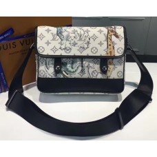 Louis Vuitton Original Leather Animal Print Men’s Shoulder Bag M54248 White 2017 Louis Vuitton Original Leather Animal Print Men’s Shoulder Bag M54248 White 2017