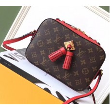 Louis Vuitton Saintonge Monogram Calfskin Bag M43556 Red 2018 Louis Vuitton Saintonge Monogram Calfskin Bag M43556 Red 2018