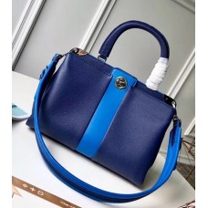 Louis Vuitton Monogram Flower Lock Astrid Doctor Bag M54373 Bleu 2018