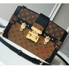Louis Vuitton Trunk Clutch in Monogram Reverse Canvas M43596 Louis Vuitton Trunk Clutch in Monogram Reverse Canvas M43596