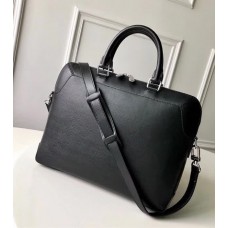 Louis Vuitton Men's Oliver Briefcase in Epi Leather M51689 Black 2018 Louis Vuitton Men's Oliver Briefcase in Epi Leather M51689 Black 2018