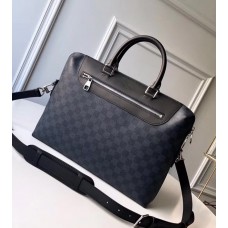 Louis Vuitton Men's Porte-Documents Jour N41589 Damier Cobalt Canvas 2018 Louis Vuitton Men's Porte-Documents Jour N41589 Damier Cobalt Canvas 2018