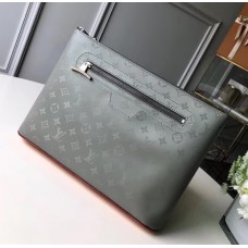 Louis Vuitton Men's Pochette Cosmos Clutch M63240 Monogram Titanium 2018 Louis Vuitton Men's Pochette Cosmos Clutch M63240 Monogram Titanium 2018