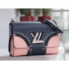 Louis Vuitton Twist MM Bag in Epi Leather M54079 Dark Blue 2018 Louis Vuitton Twist MM Bag in Epi Leather M54079 Dark Blue 2018