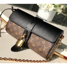 Louis Vuitton Epi Leather and Monogram Canvas Glasses Case Bag M43903 Noir 2018 Louis Vuitton Epi Leather and Monogram Canvas Glasses Case Bag M43903 Noir 2018