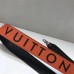 Louis Vuitton Logo Bandouliere Shoulder Strap J02427 Orange/Black Louis Vuitton Logo Bandouliere Shoulder Strap J02427 Orange/Black