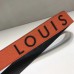 Louis Vuitton Logo Bandouliere Shoulder Strap J02427 Orange/Black Louis Vuitton Logo Bandouliere Shoulder Strap J02427 Orange/Black