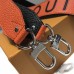 Louis Vuitton Logo Bandouliere Shoulder Strap J02427 Orange/Black Louis Vuitton Logo Bandouliere Shoulder Strap J02427 Orange/Black