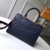 Louis Vuitton Sully PM Zipped Handbag M54195 Marine Blue 2018 Louis Vuitton Sully PM Zipped Handbag M54195 Marine Blue 2018