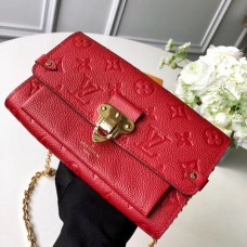 Louis Vuitton Chain Wallet in Monogram Empreinte Leather M63398 Red 2018 Louis Vuitton Chain Wallet in Monogram Empreinte Leather M63398 Red 2018