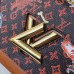 Louis Vuitton Catogram Monogram Canvas Twist MM Bag M44408 Brown 2018