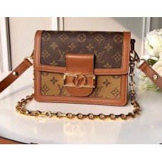 Louis Vuitton Monogram Reverse Canvas Dauphine PM Bag M44393 2019 Louis Vuitton Monogram Reverse Canvas Dauphine PM Bag M44393 2019