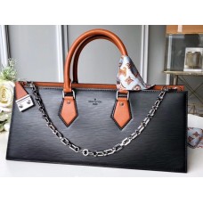 Louis Vuitton Sac Tricot Bag Epi Leather Black M52805 2019 Louis Vuitton Sac Tricot Bag Epi Leather Black M52805 2019