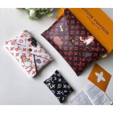 Louis Vuitton Catogram Monogram Canvas Pochette Kirigami Pouch Bag M63885 2018 Louis Vuitton Catogram Monogram Canvas Pochette Kirigami Pouch Bag M63885 2018