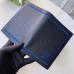 Louis Vuitton Leather Passport Cover Black/Blue 2019