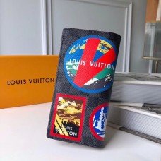 Louis Vuitton Travel Stickers Patches Alps Brazza Wallet N60091 2018 Louis Vuitton Travel Stickers Patches Alps Brazza Wallet N60091 2018