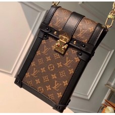 Louis Vuitton Pochette Trunk Verticale Bag M63913 Monogram Canvas 2019 Louis Vuitton Pochette Trunk Verticale Bag M63913 Monogram Canvas 2019