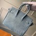Louis Vuitton x Supreme Humble Travel Bag Birkin 25cm Printed Jeans Denim Blue 2019