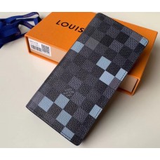 Louis Vuitton Damier Graphite Pixel Canvas Brazza Wallet N60163 Gray 2019 Louis Vuitton Damier Graphite Pixel Canvas Brazza Wallet N60163 Gray 2019