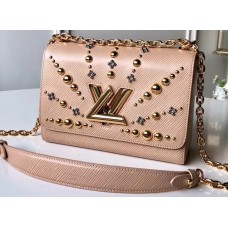 Louis Vuitton Epi Leather and Flower Studs Twist MM Bag M52730 Galet 2019