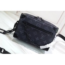 Louis Vuitton Monogram Eclipse Canvas Mini Soft Trunk Bag M44480 2019 Louis Vuitton Monogram Eclipse Canvas Mini Soft Trunk Bag M44480 2019