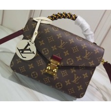 Louis Vuitton Braided Handle Monogram Canvas Pochette Metis Bag M44668 Yellow 2019 Louis Vuitton Braided Handle Monogram Canvas Pochette Metis Bag M44668 Yellow 2019