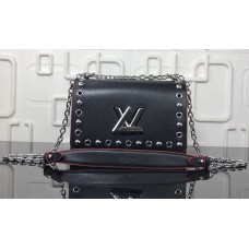 Louis Vuitton Studs And Eyelets Epi Leather Twist PM Bag Noir 2018 Louis Vuitton Studs And Eyelets Epi Leather Twist PM Bag Noir 2018