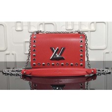 Louis Vuitton Studs And Eyelets Epi Leather Twist MM Bag M54269 Coquelicot 2018 Louis Vuitton Studs And Eyelets Epi Leather Twist MM Bag M54269 Coquelicot 2018