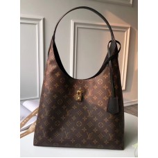 Louis Vuitton Monogram Flower Padlock Hobo Bag M43545 Noir 2018 Louis Vuitton Monogram Flower Padlock Hobo Bag M43545 Noir 2018