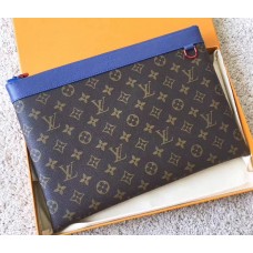 Louis Vuitton Monogram Canvas Pochette Apollo Bag M63048 Blue 2018