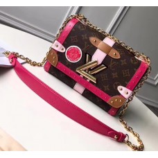 Louis Vuitton Summer Trunks Monogram Canvas Twist MM Bag Fuchsia 2018 Louis Vuitton Summer Trunks Monogram Canvas Twist MM Bag Fuchsia 2018