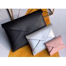 Louis Vuitton Epi Leather Pochette Kirigami Pouch Bag M64186 Black/Silver/Pink 2019 Louis Vuitton Epi Leather Pochette Kirigami Pouch Bag M64186 Black/Silver/Pink 2019