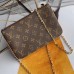 Louis Vuitton Monogram Canvas Pochette Double Zip Bag Print 2019